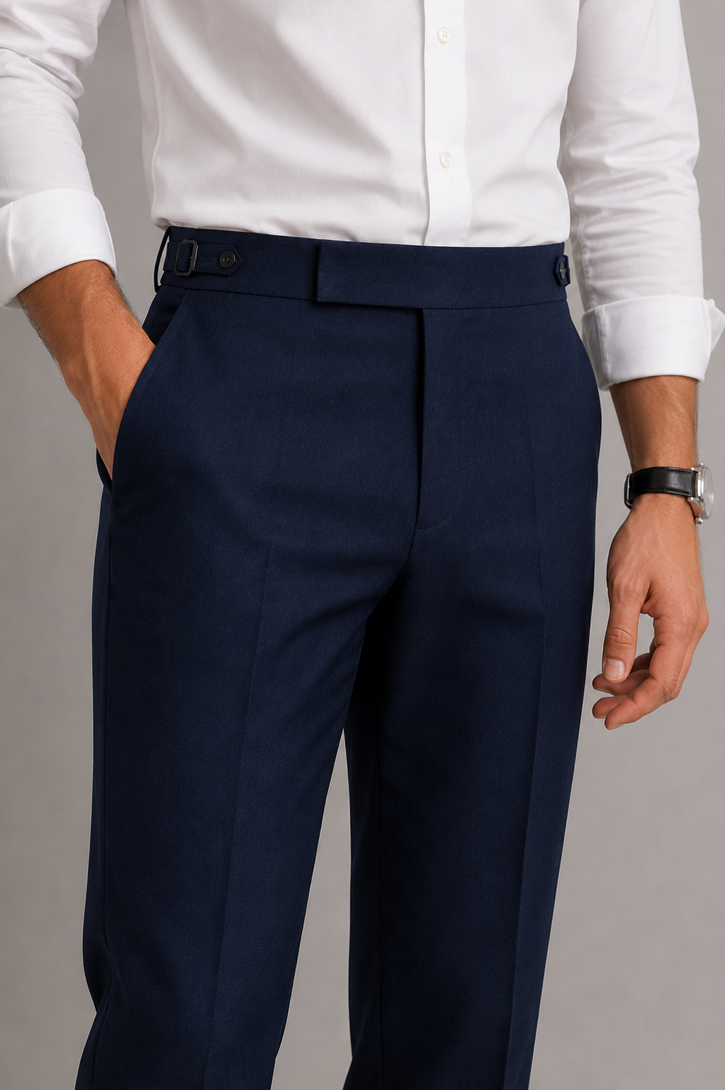 Navy - Milano Tailored Trousers