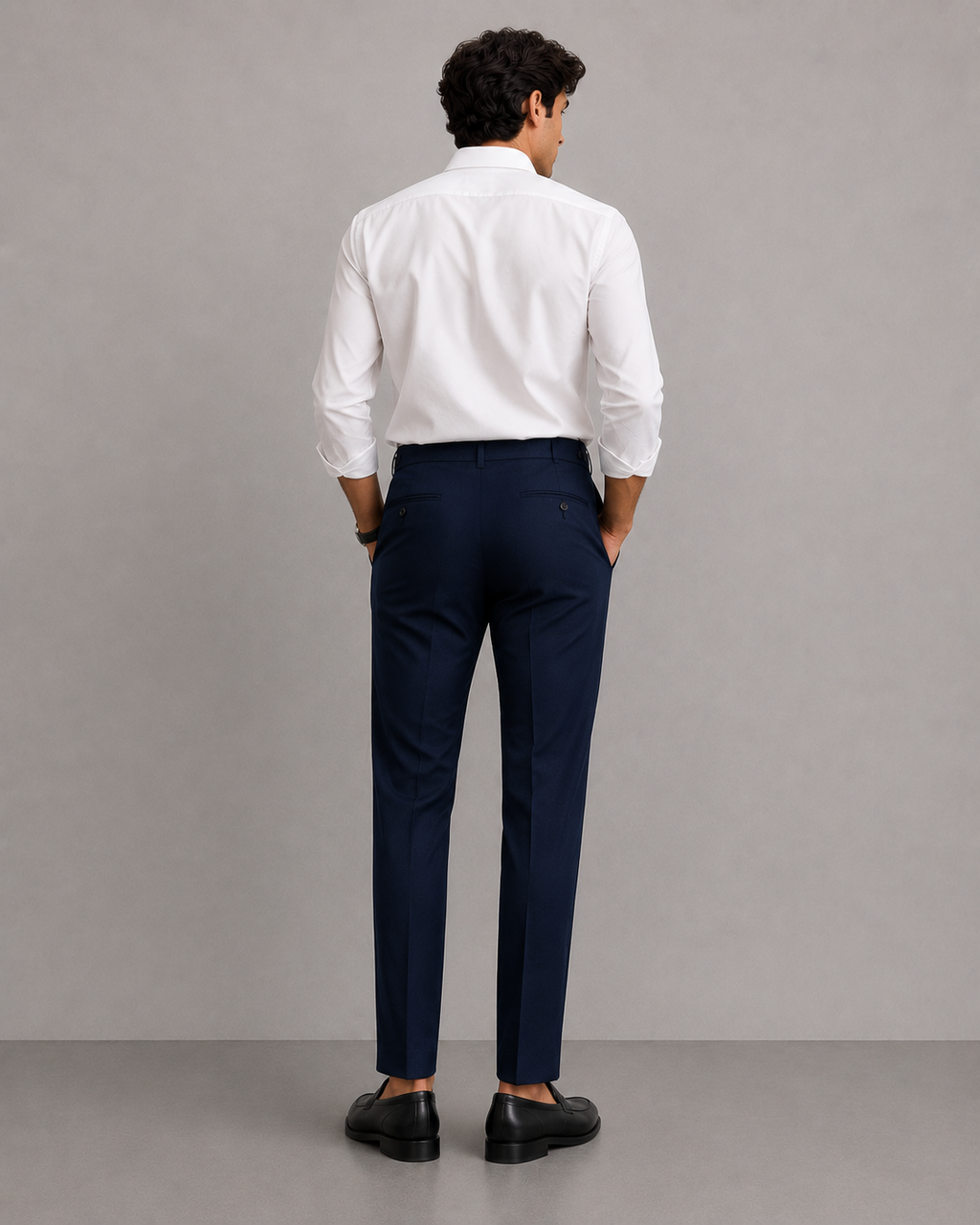 Navy - Milano Tailored Trousers