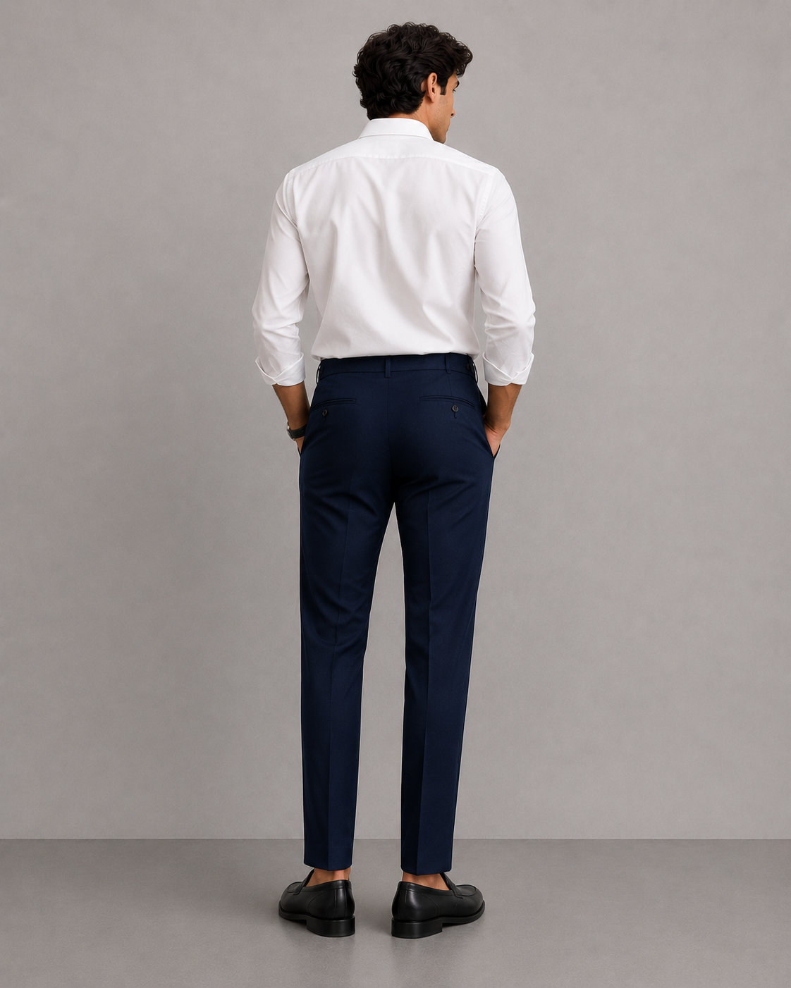 Navy - Milano Tailored Trousers