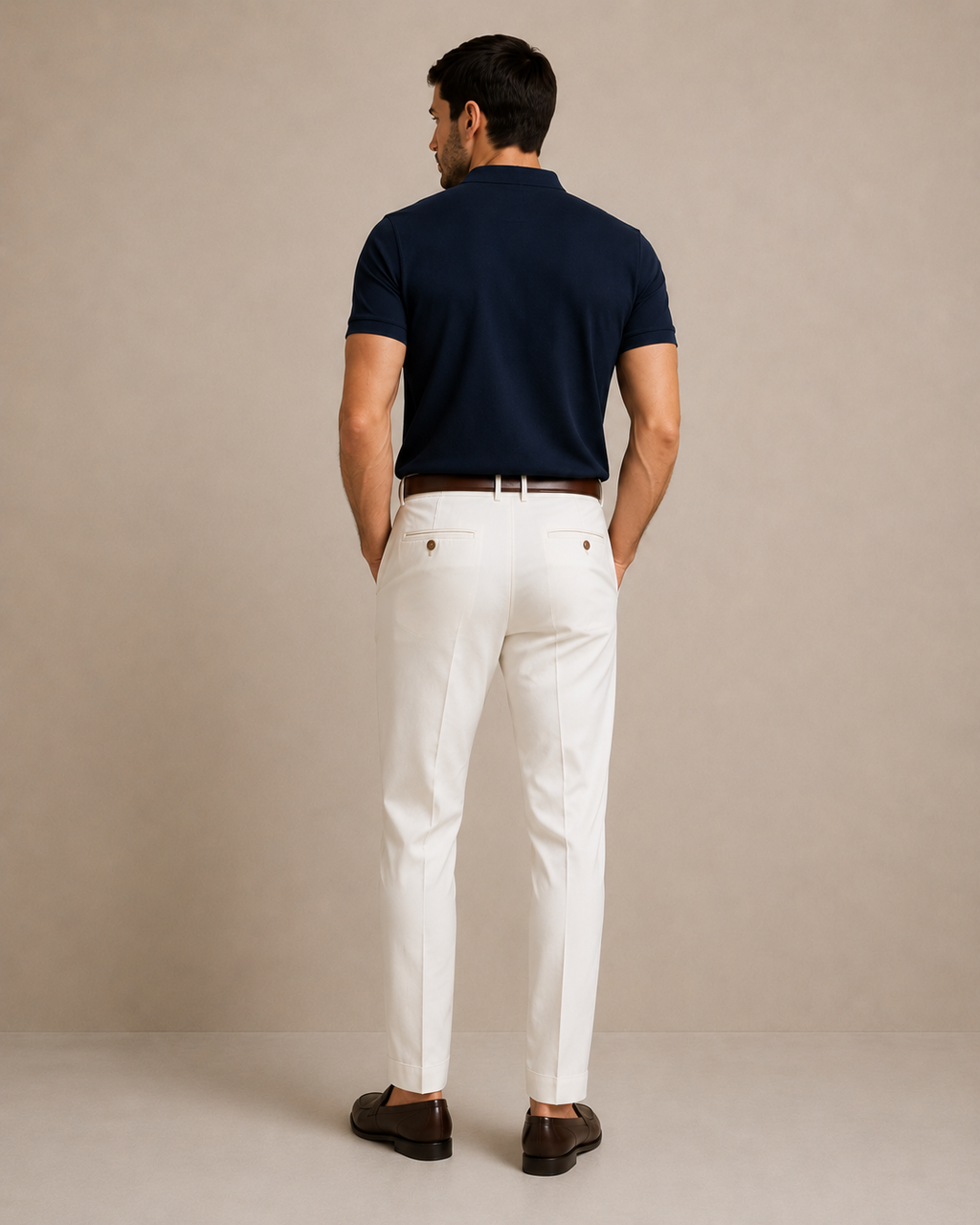 Navy - Knit Polo