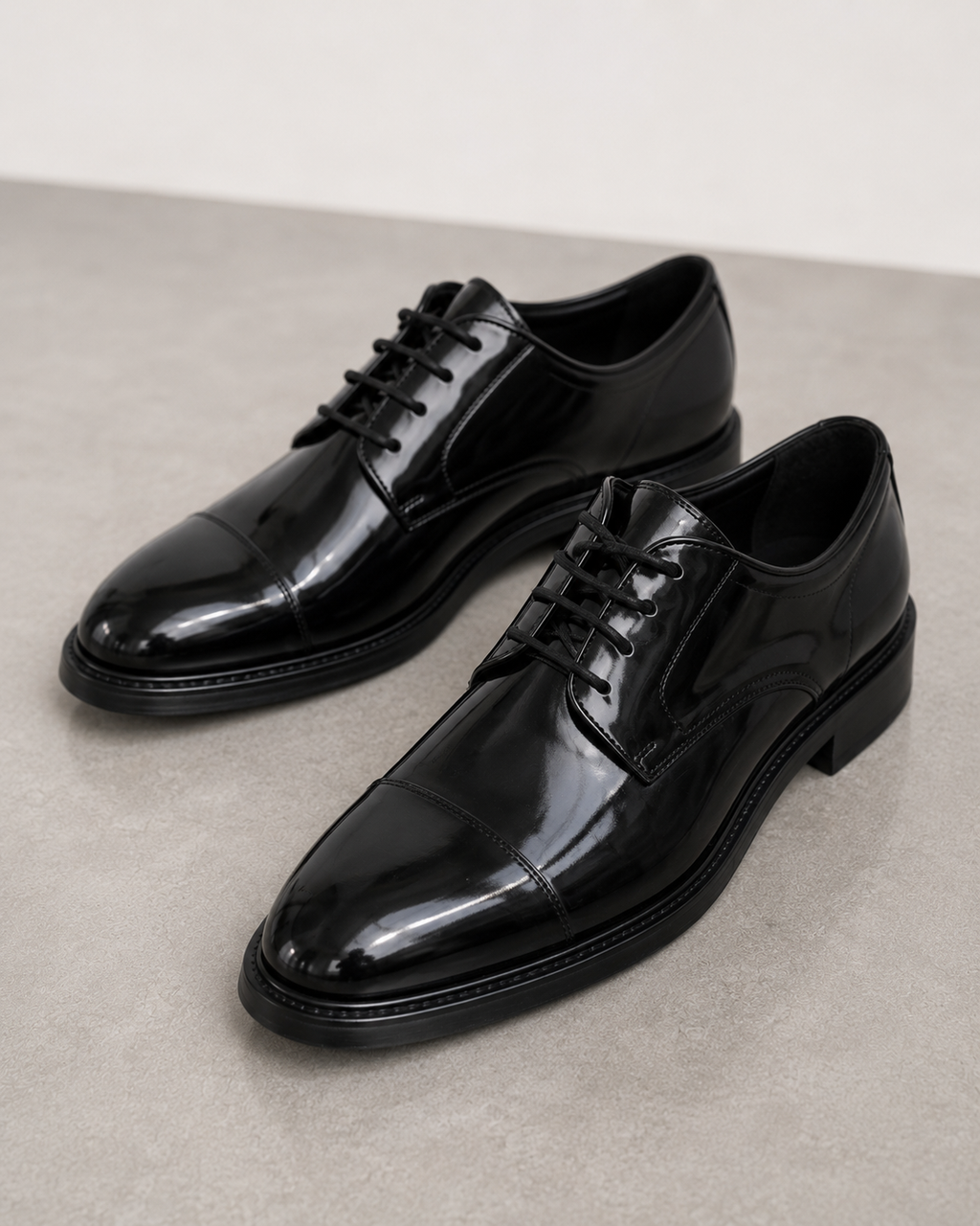The Black Patent Oxford