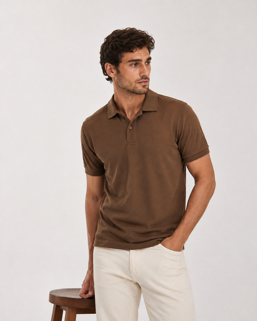 Cocoa - Knit Polo