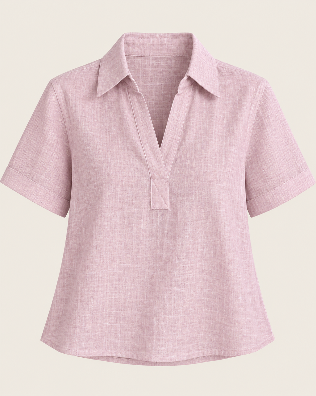 Blush - Linen Popover Shirt