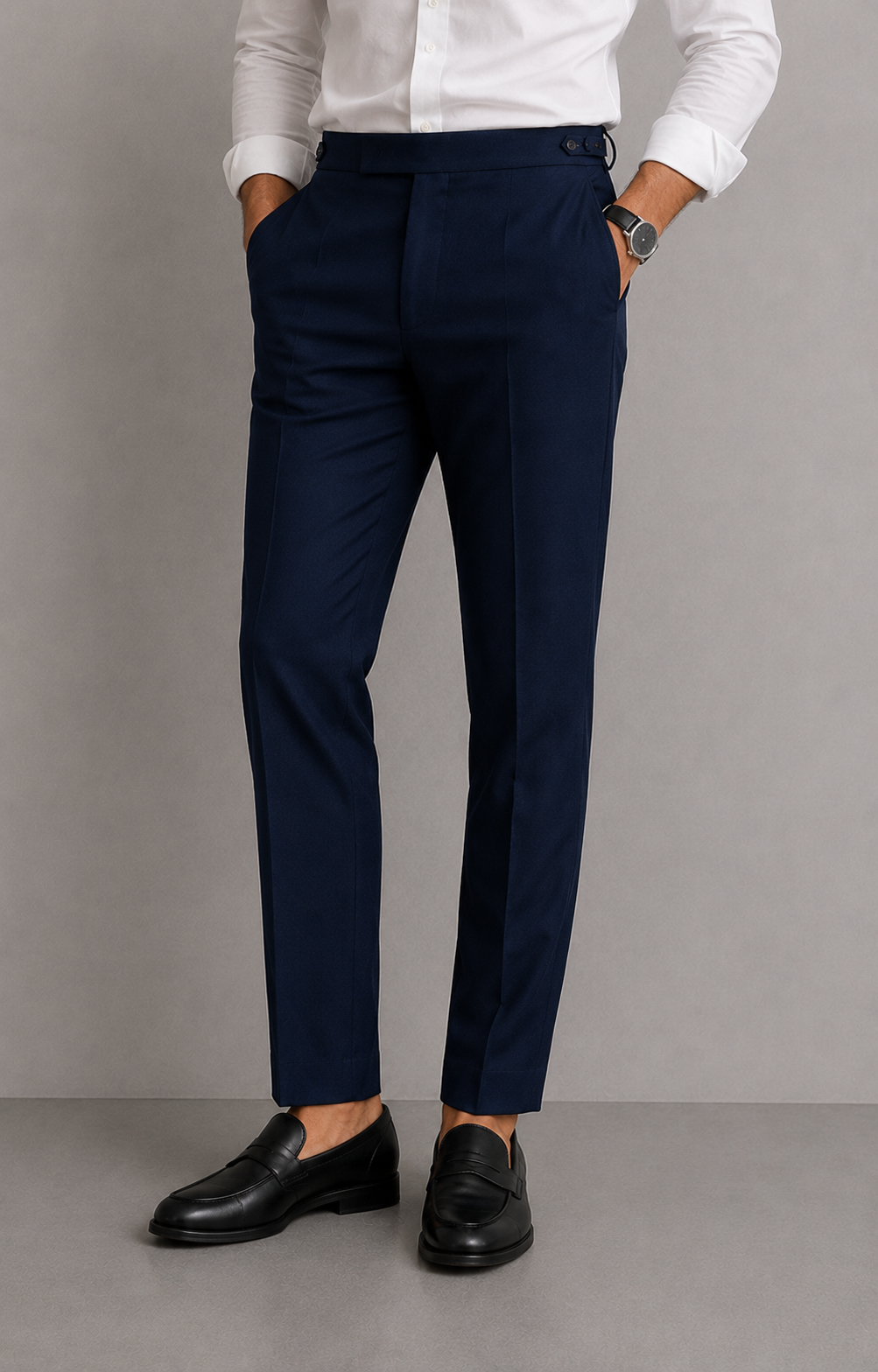 Navy - Milano Tailored Trousers