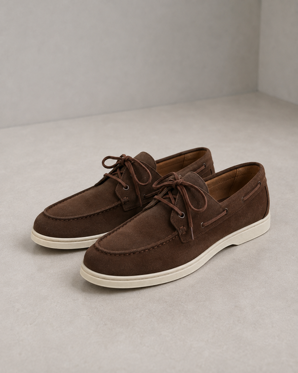 The Brown Suede Boat Loafer