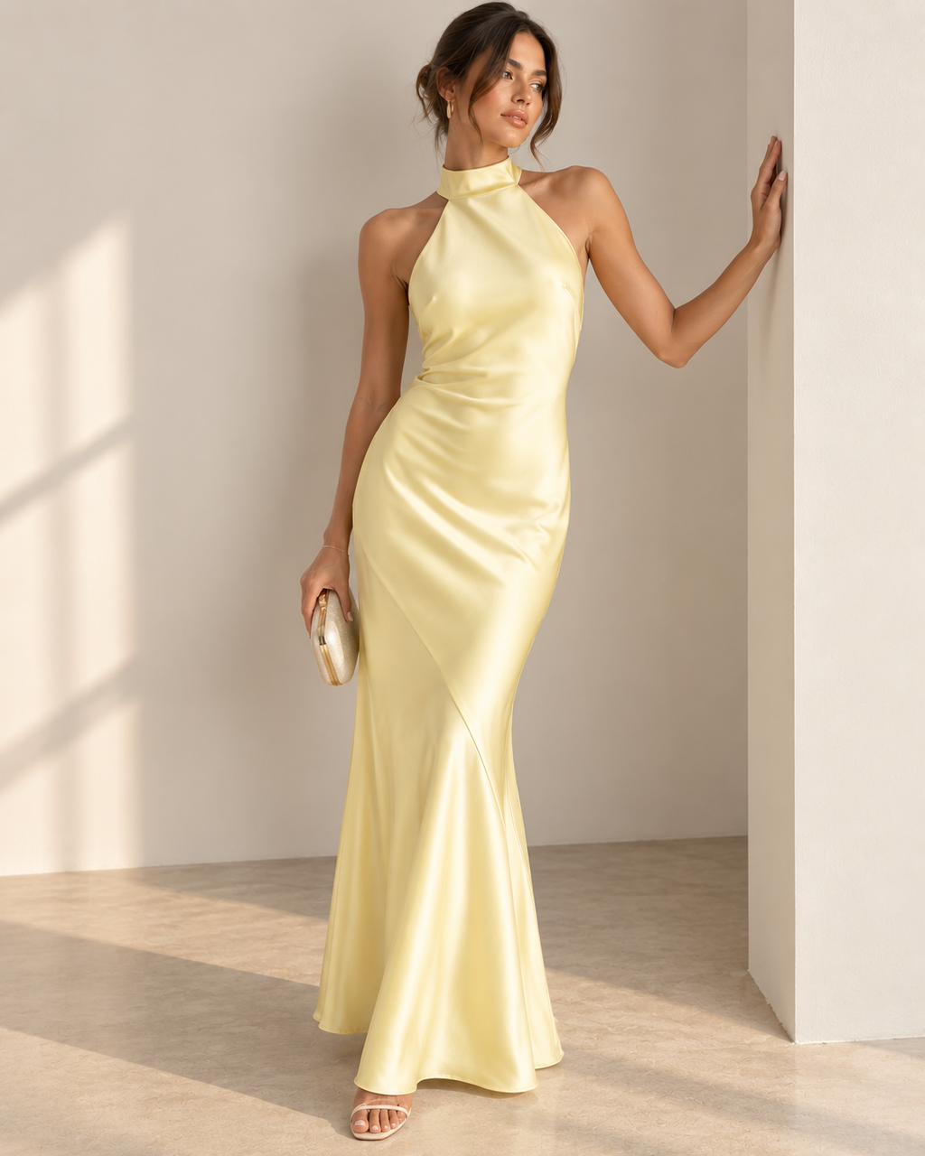Gia Halter Dress - Butter