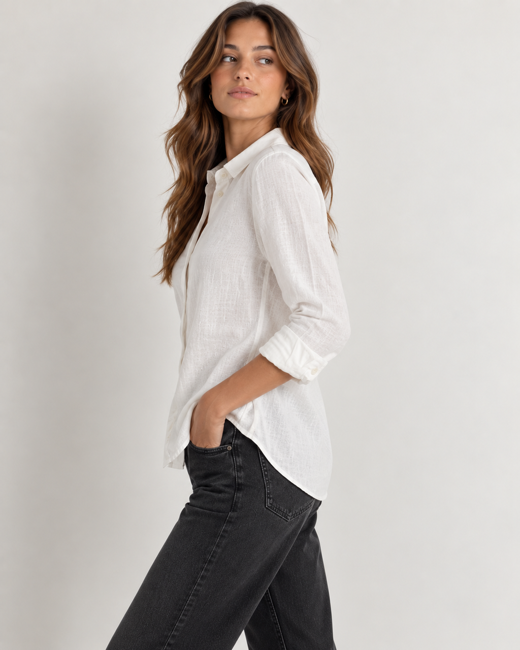 The Bianca  Shirt - Soft White