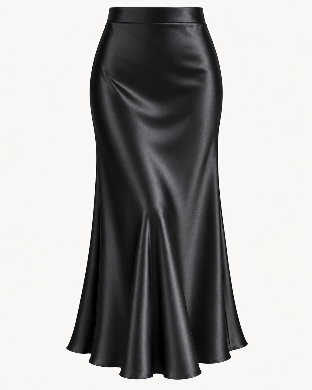Midnight - Satin Slip Maxi Skirt