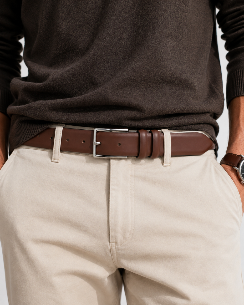 The Haydon Belt Leather in Brown
