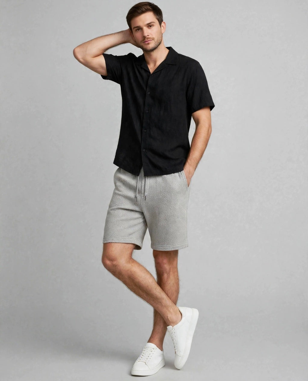 Stone - Monaco Textured Drawstring Shorts