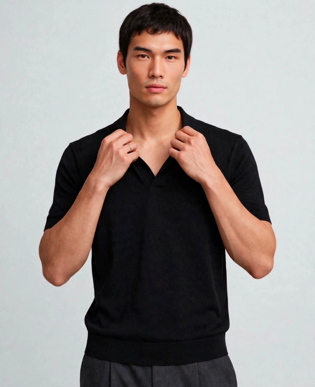 Midnight - Knit Polo