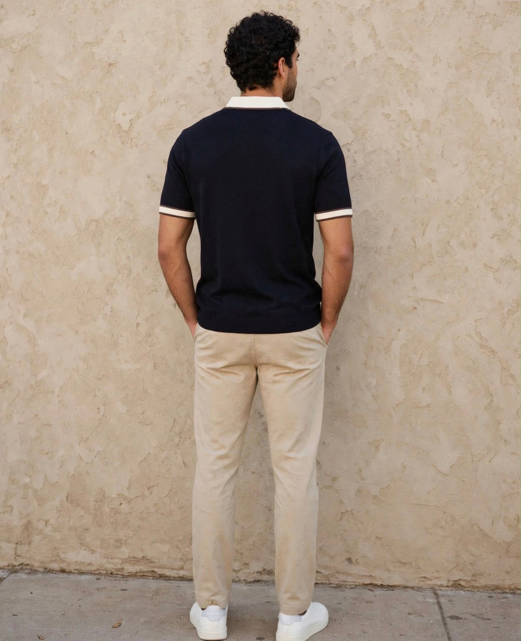 Croft Merino Polo - Ink Navy