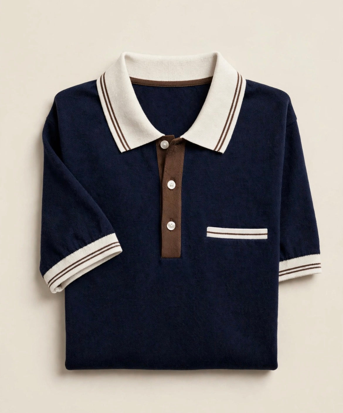 Croft Merino Polo - Ink Navy