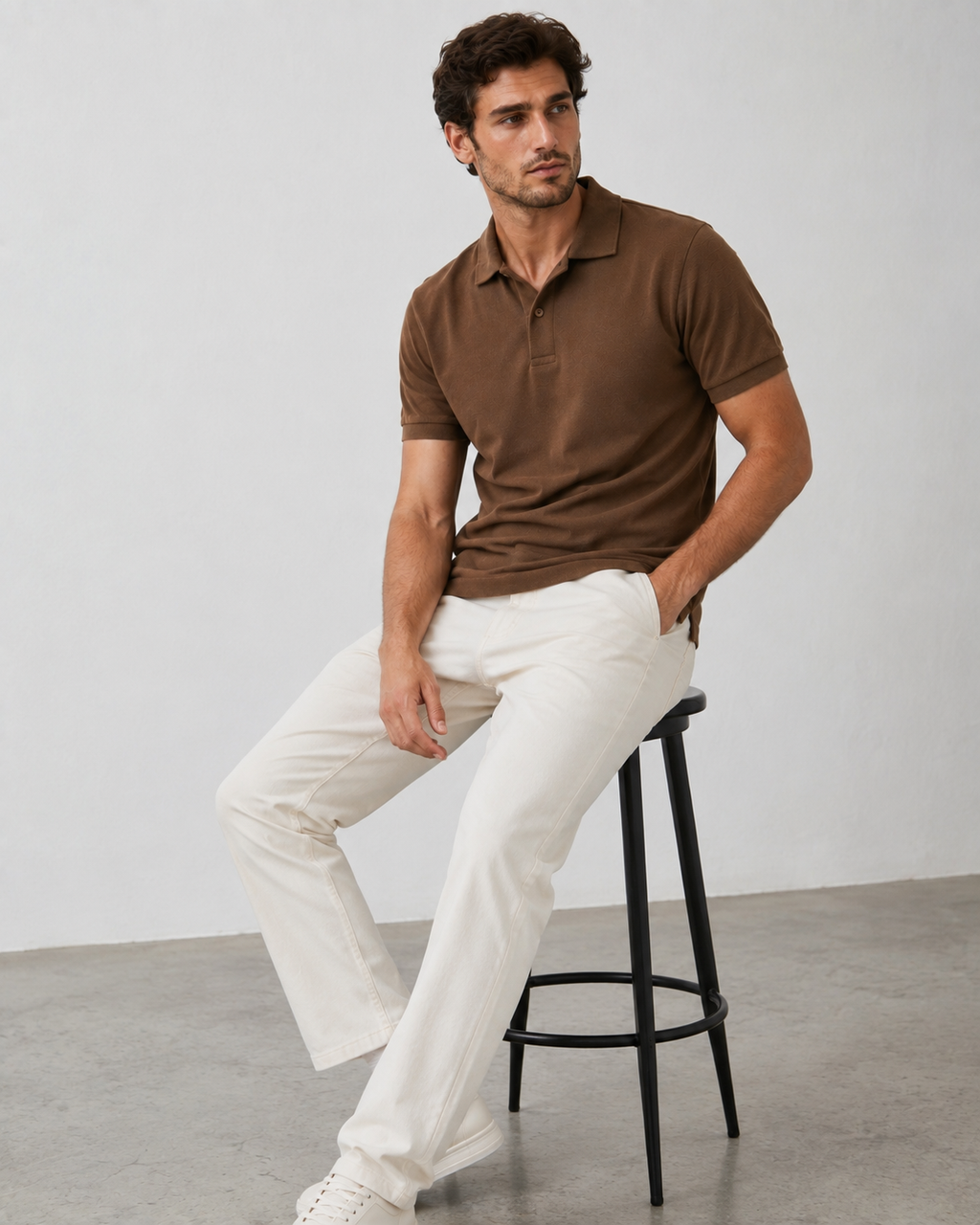 Cocoa - Knit Polo