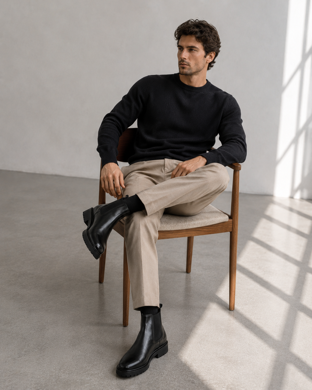 The Hadley Chelsea Boot in Black