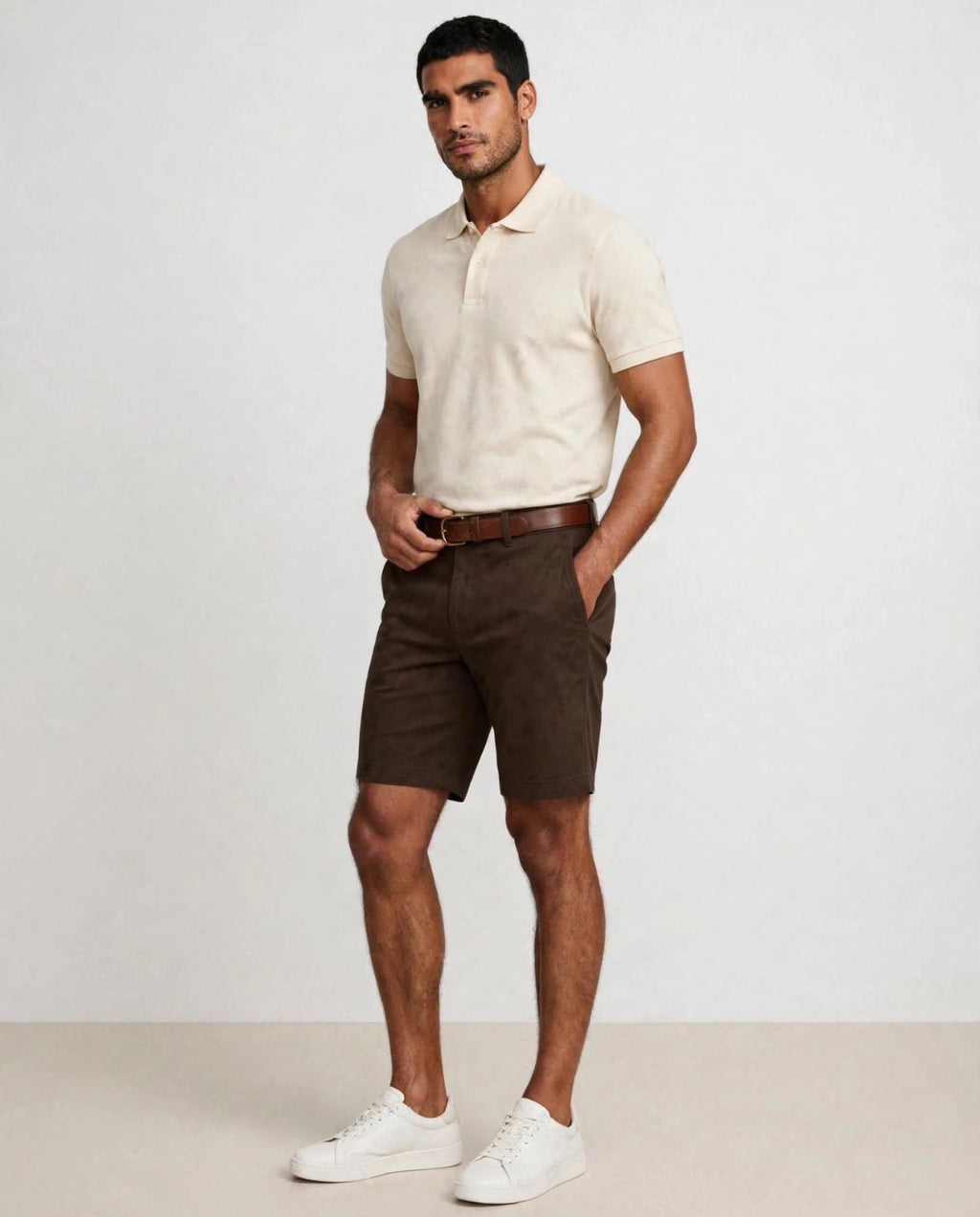 The Cartagena Short Tailored Chino in Brown