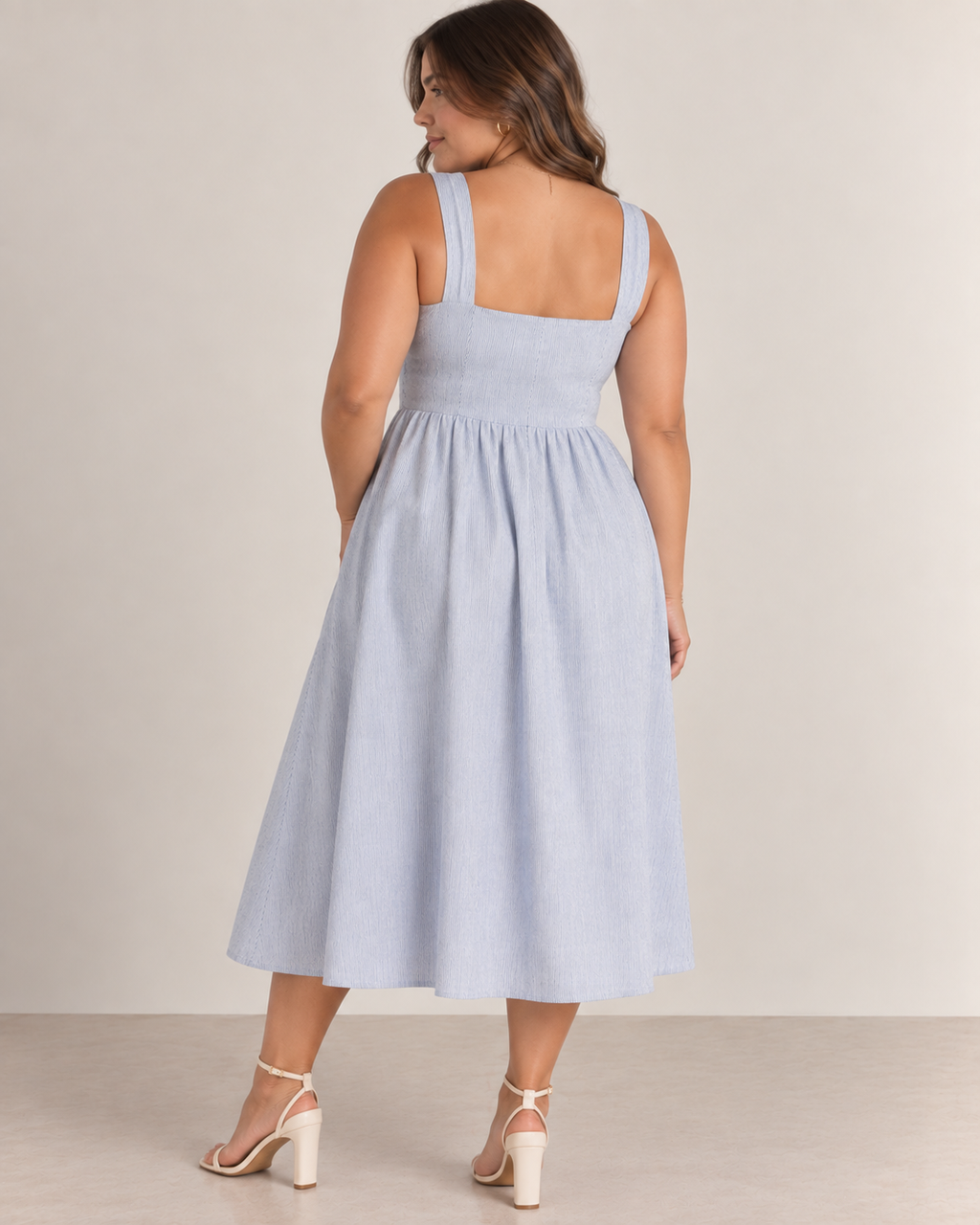 Mila Midi Dress - Powder Blue
