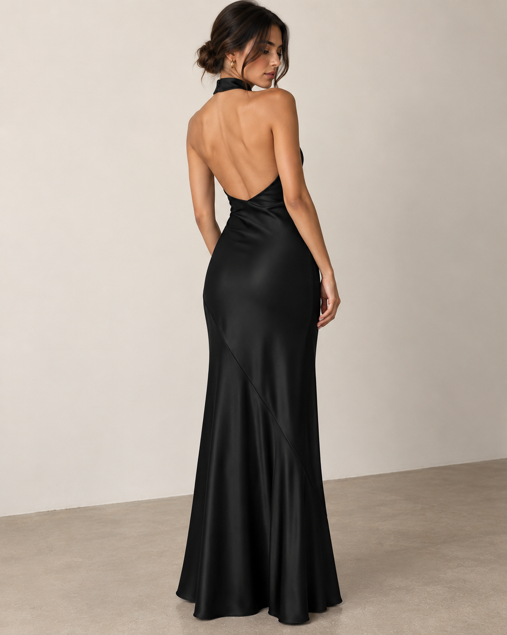 Gia Halter Dress - Mildnight