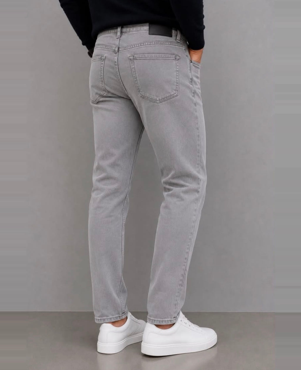 Stone Grey - Straight Jean