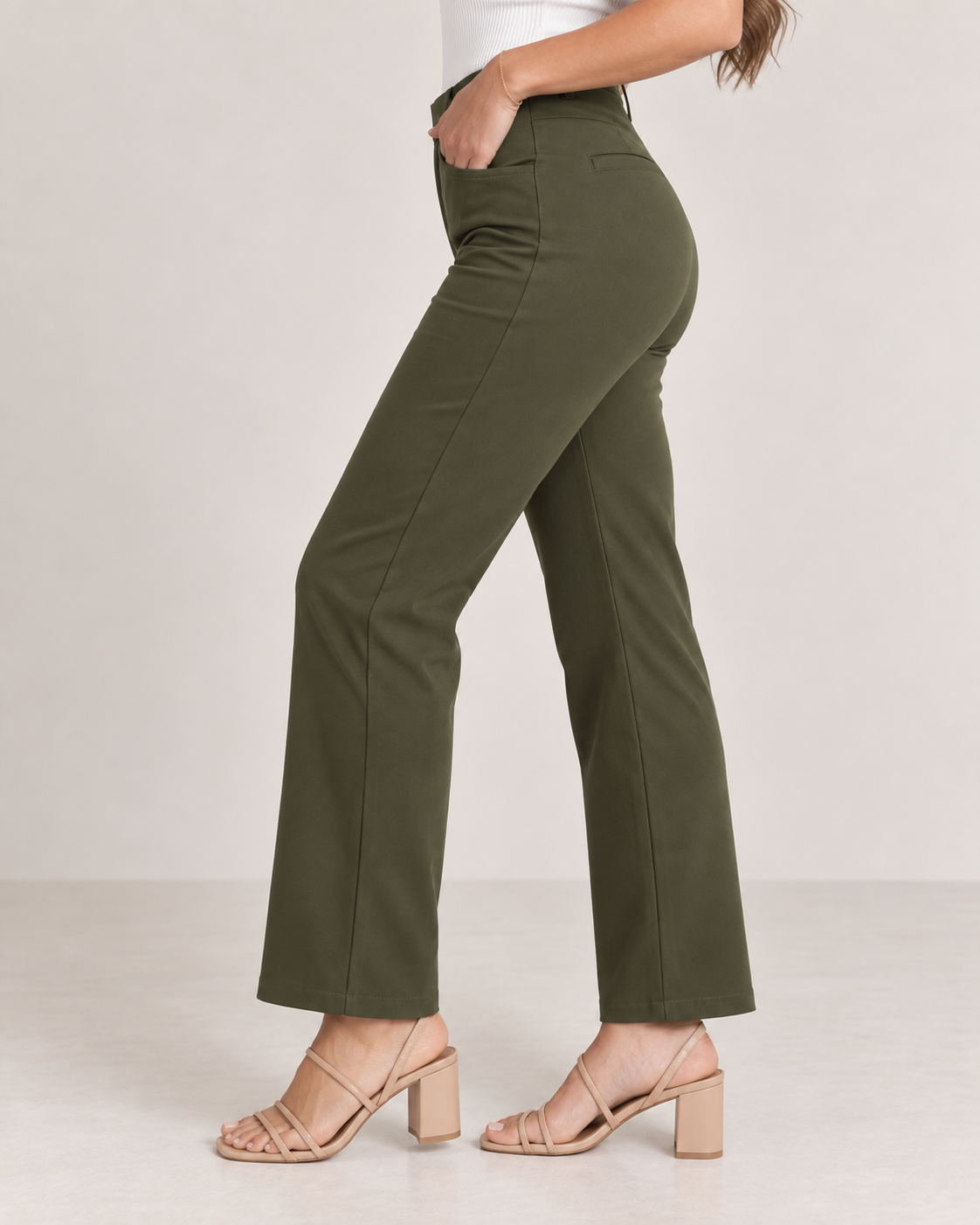 Olive - Flare Pant