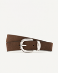The Arizona Suede Belt - Chocolate Brown