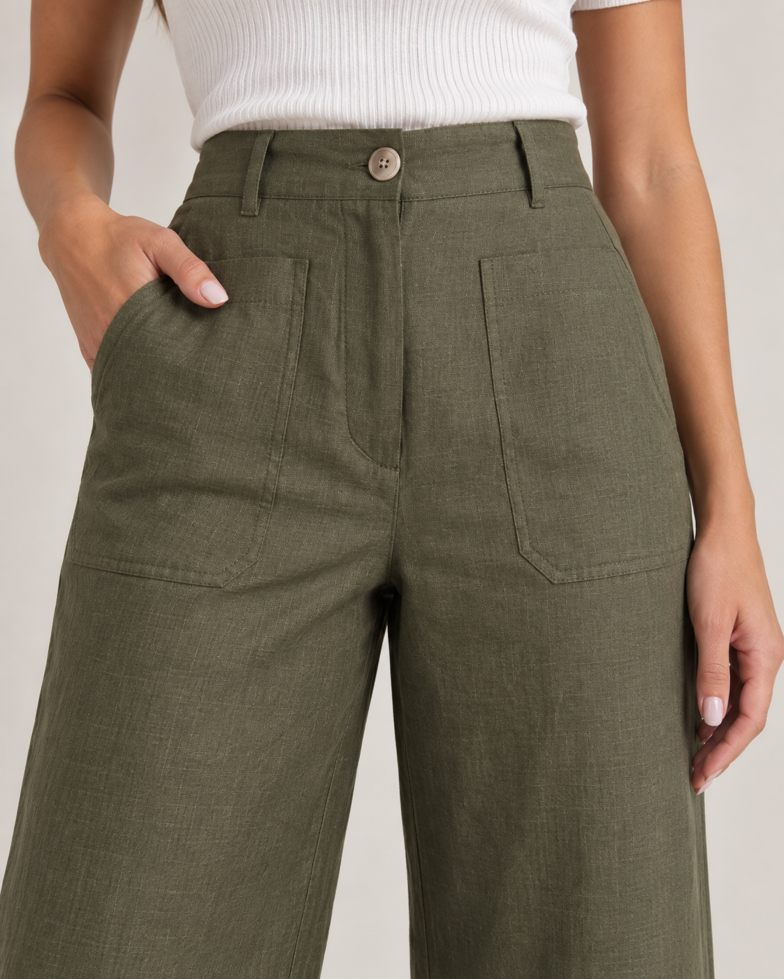 Terra - The Olive Linen Pant