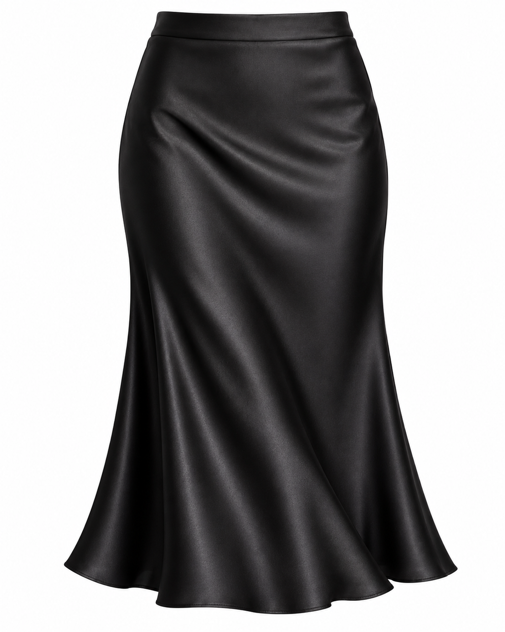 Midnight - Satin Slip Midi Skirt