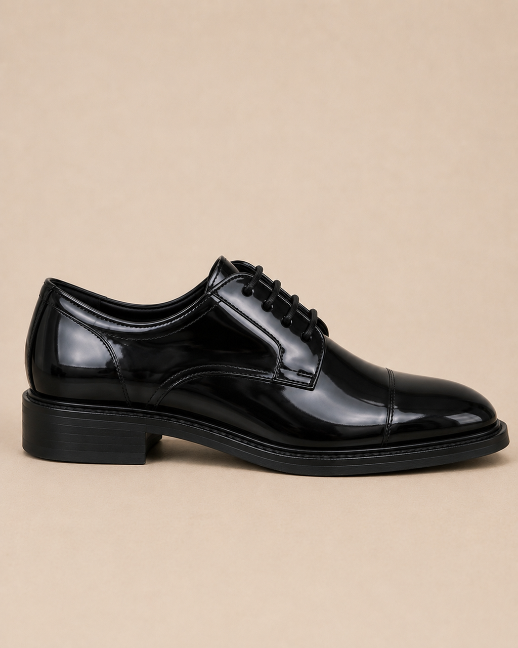 The Black Patent Oxford