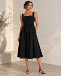 Mila Midi Dress - Black