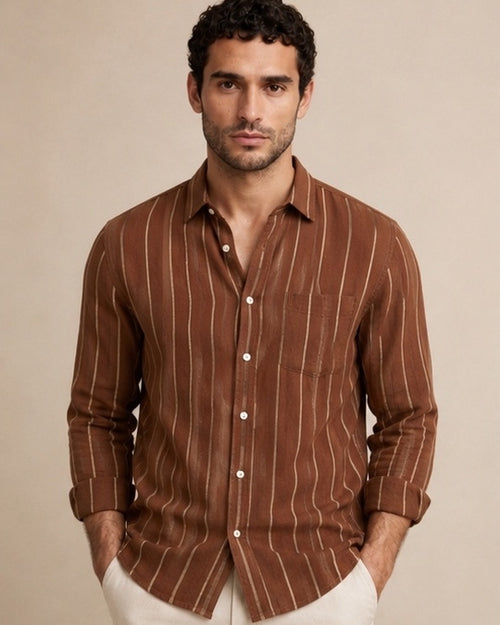 Cocoa - Double Pocket Linen Shirt