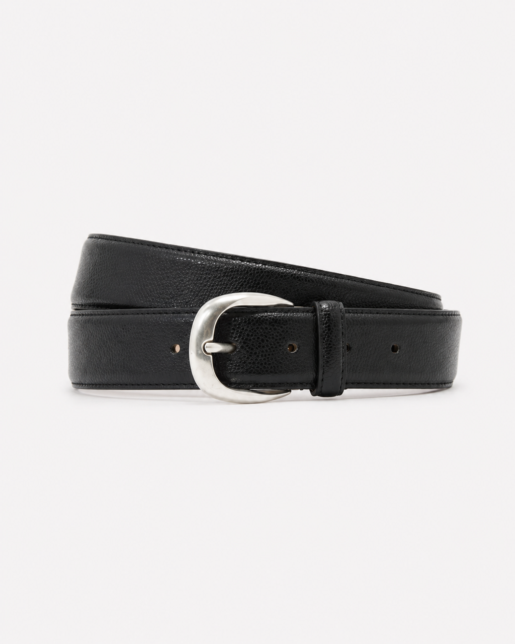 The Pierce Belt Leather in Black