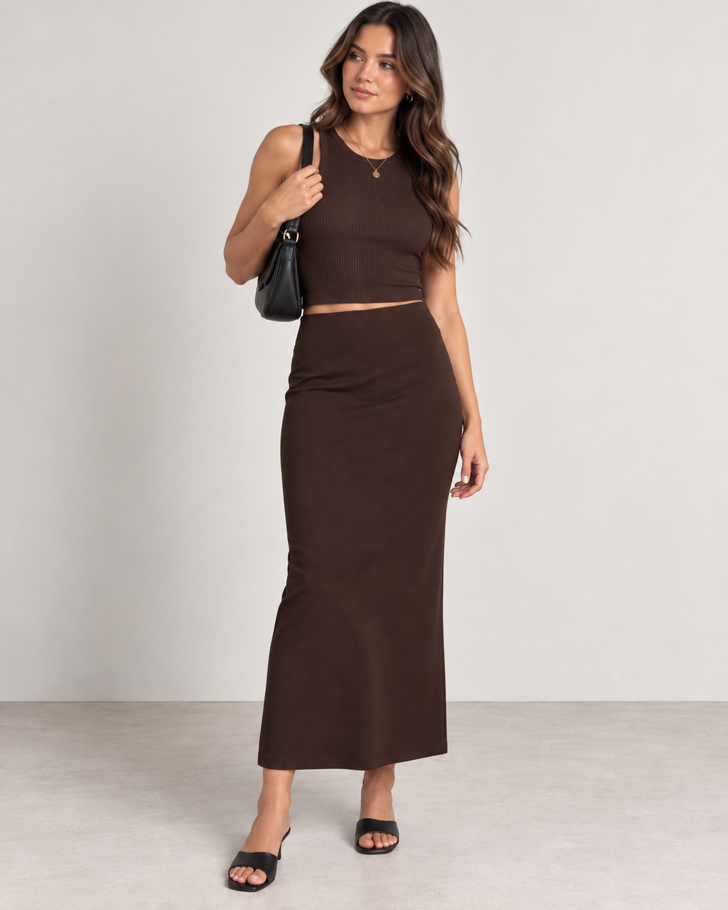 Espresso - Colum Maxi Skirt