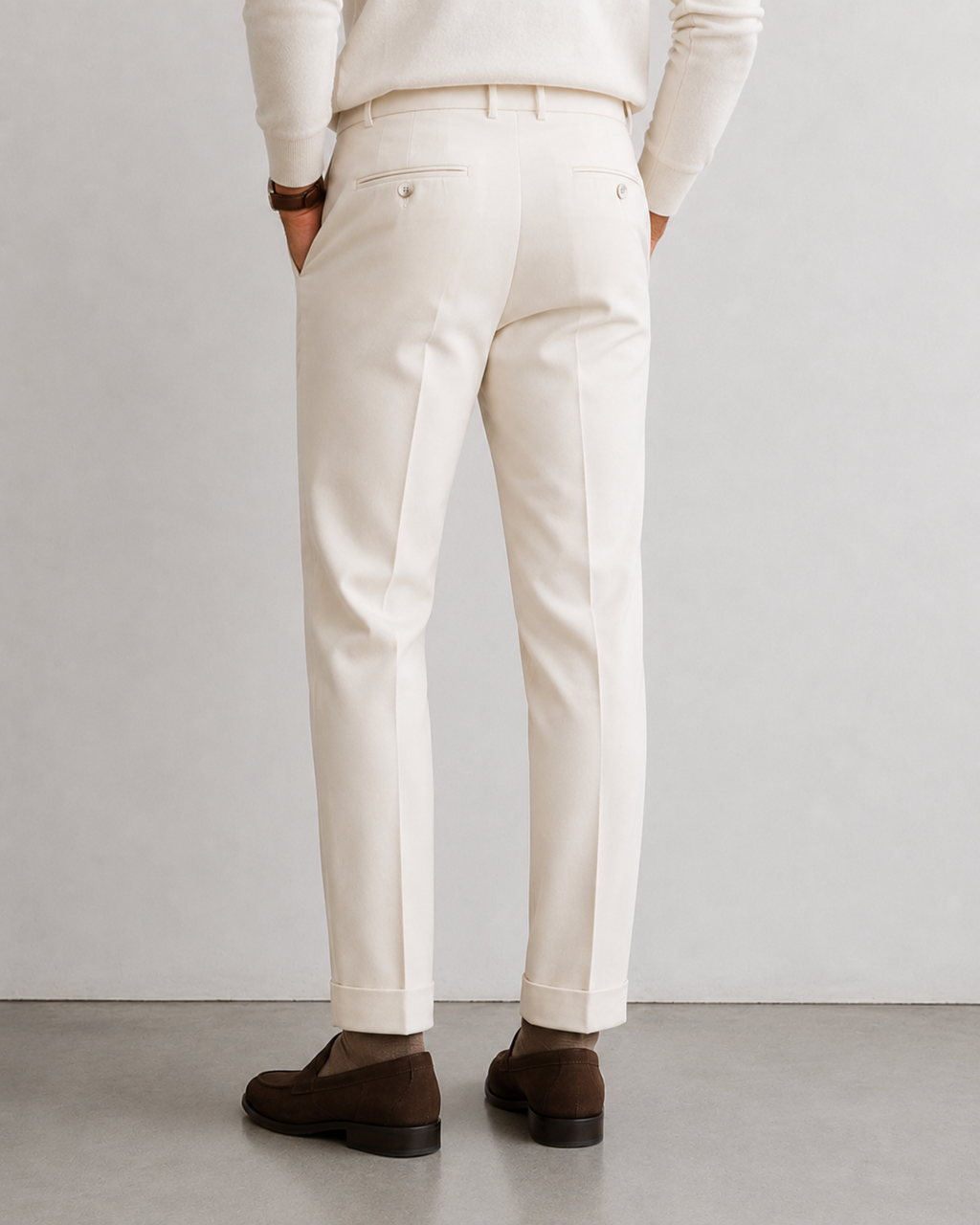 Milano Tailored  Trousers - Ecru