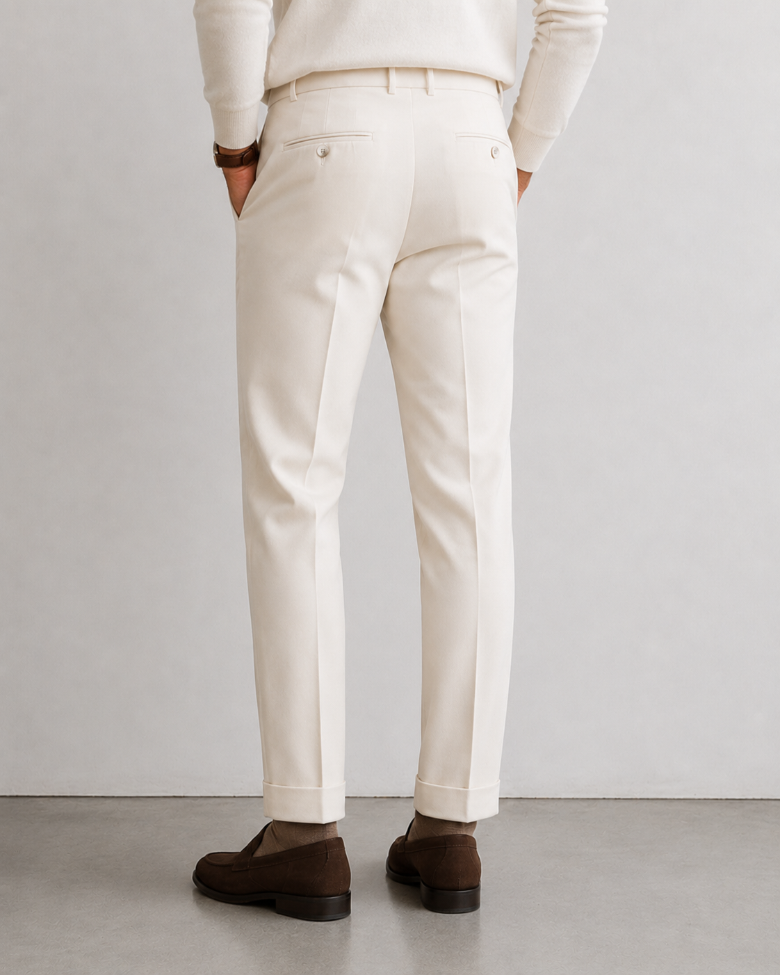 Milano Tailored  Trousers - Ecru
