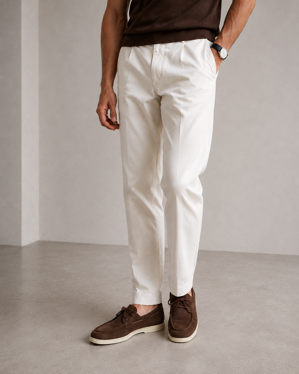 The Brown Suede Boat Loafer