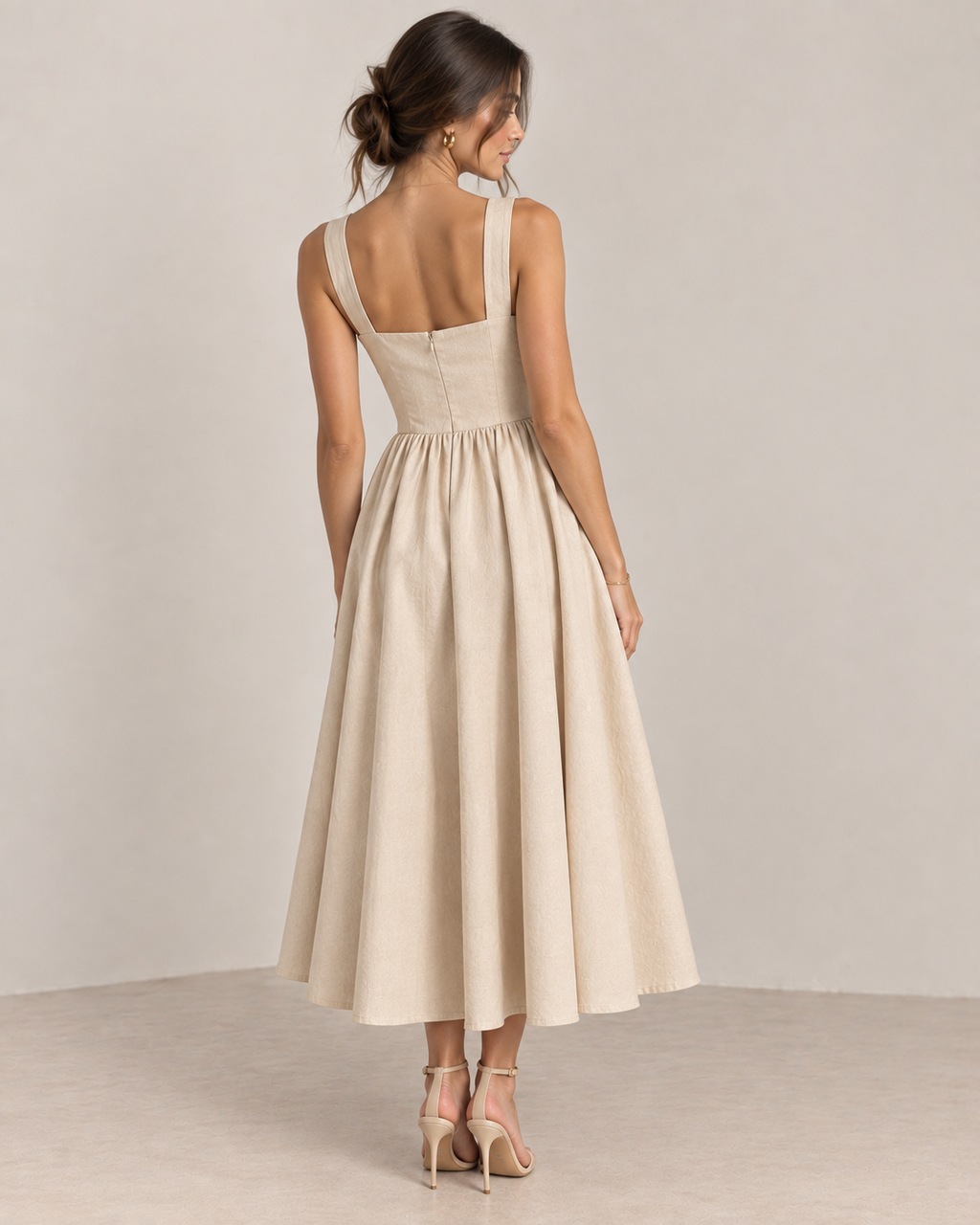 Mila Midi Dress - Ecru