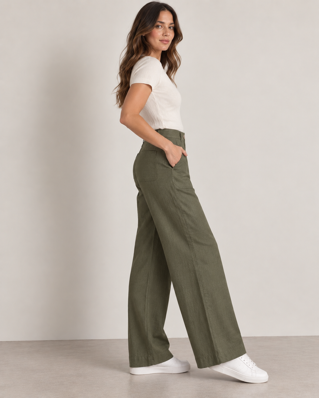 Terra - The Olive Linen Pant