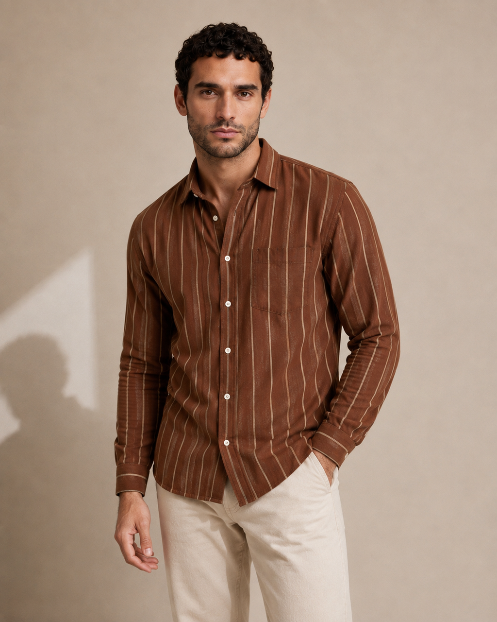Cocoa - Double Pocket Linen Shirt