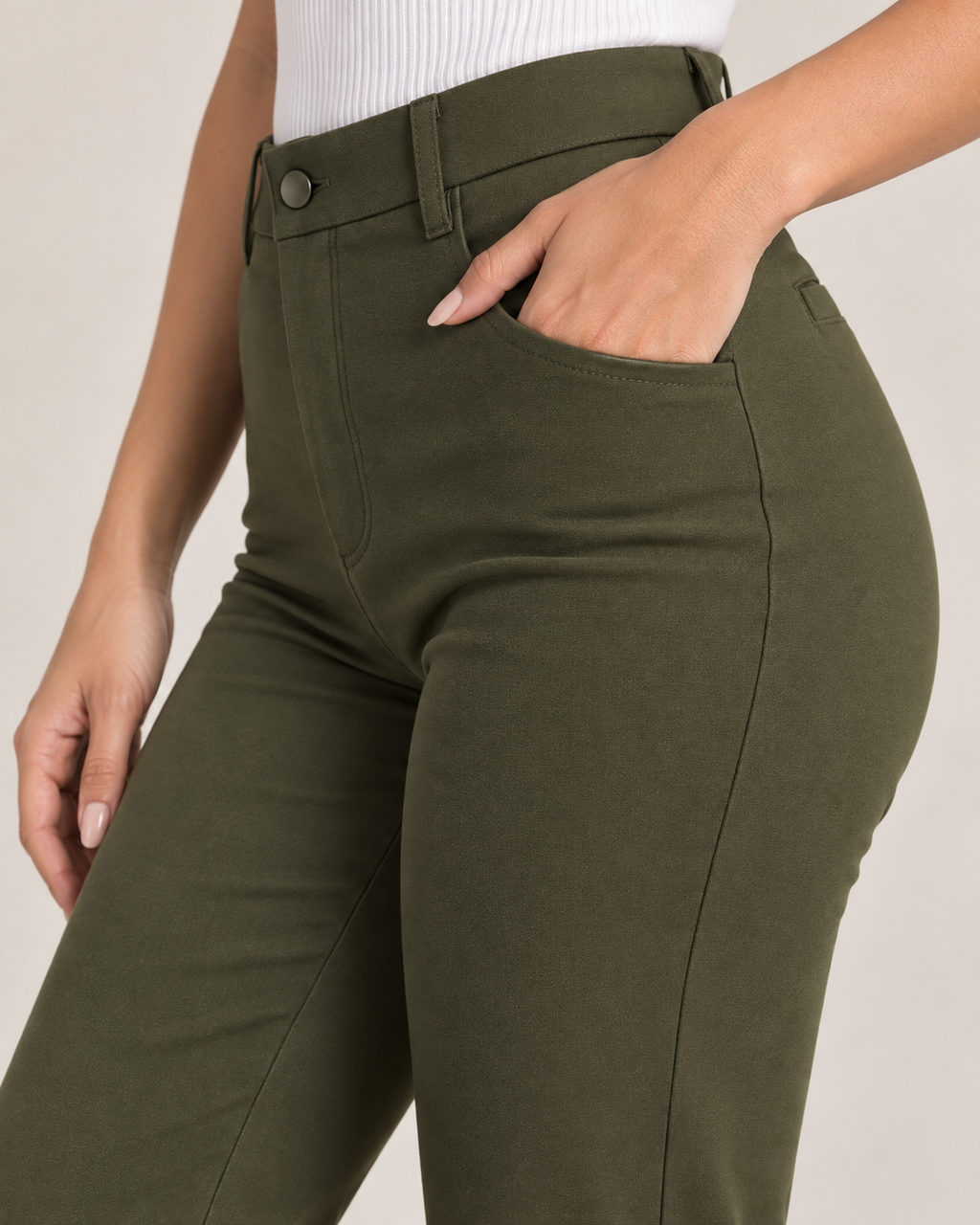 Olive - Flare Pant