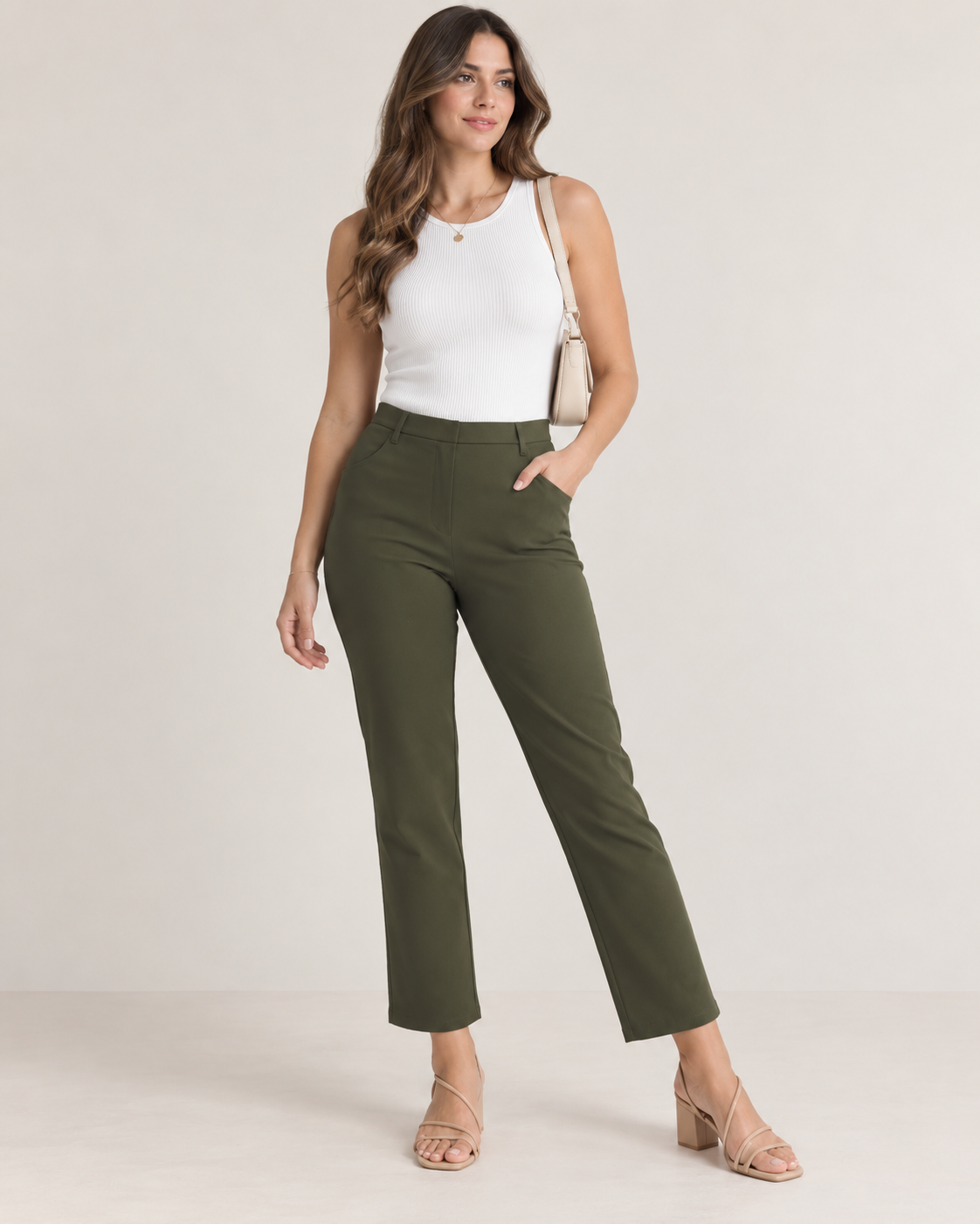 Olive - Flare Pant