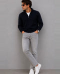 Stone Grey - Straight Jean