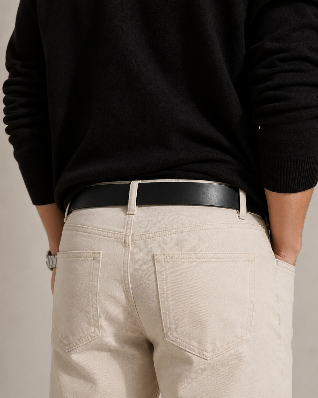 The Jonny Belt - Leather in Black