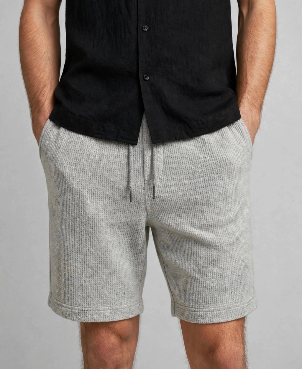 Stone - Monaco Textured Drawstring Shorts