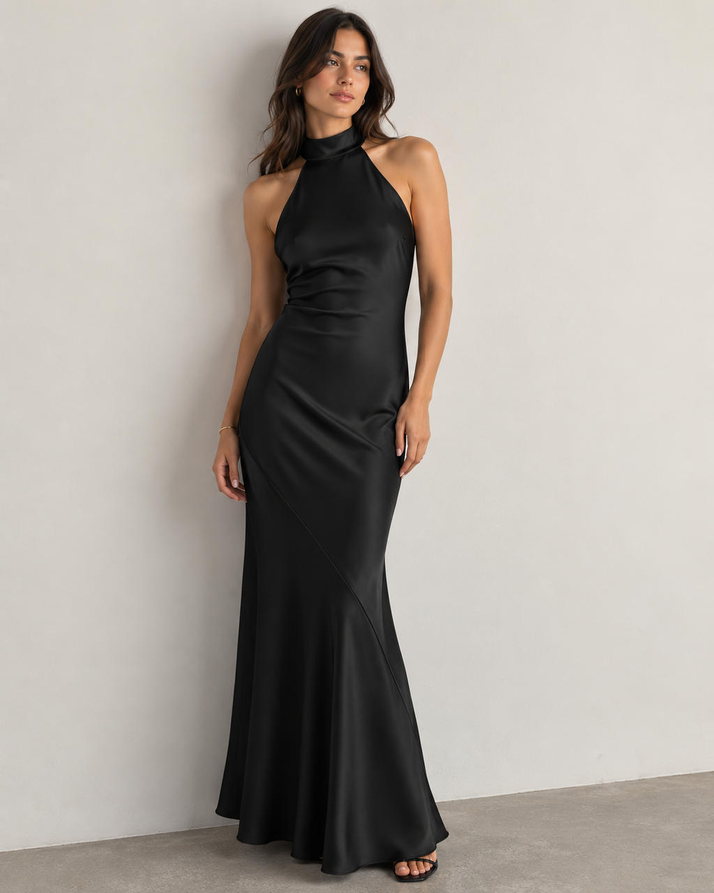 Gia Halter Dress - Mildnight