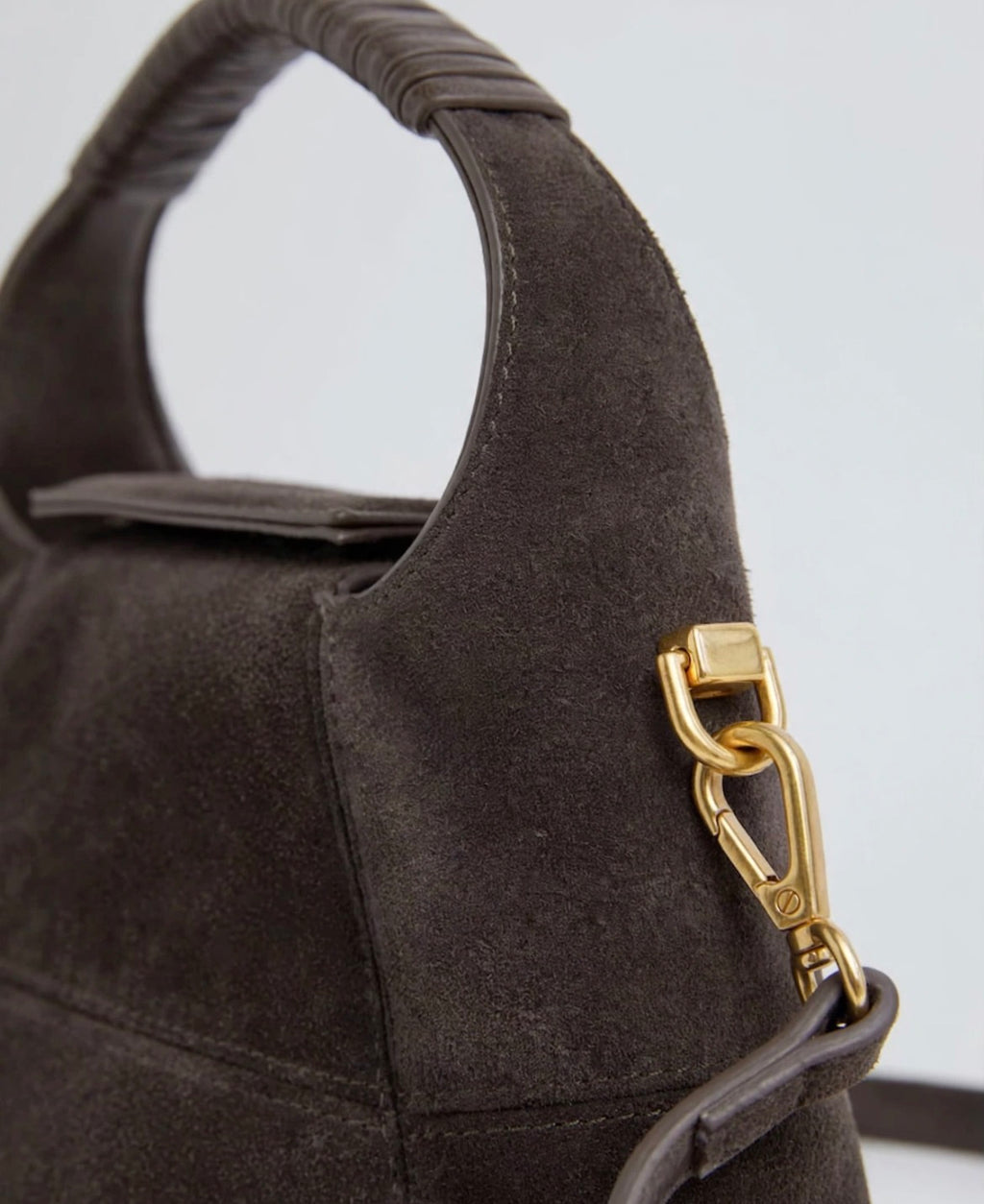 The Espresso Hobo Bag - Dark Taupe
