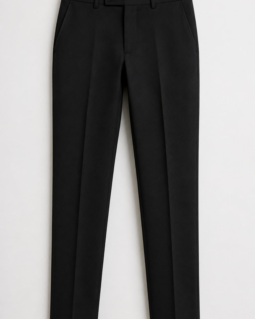 Pantalones de vestir negros Mildnight Milano de The Picks Club con corte sastre y pliegue frontal definido
