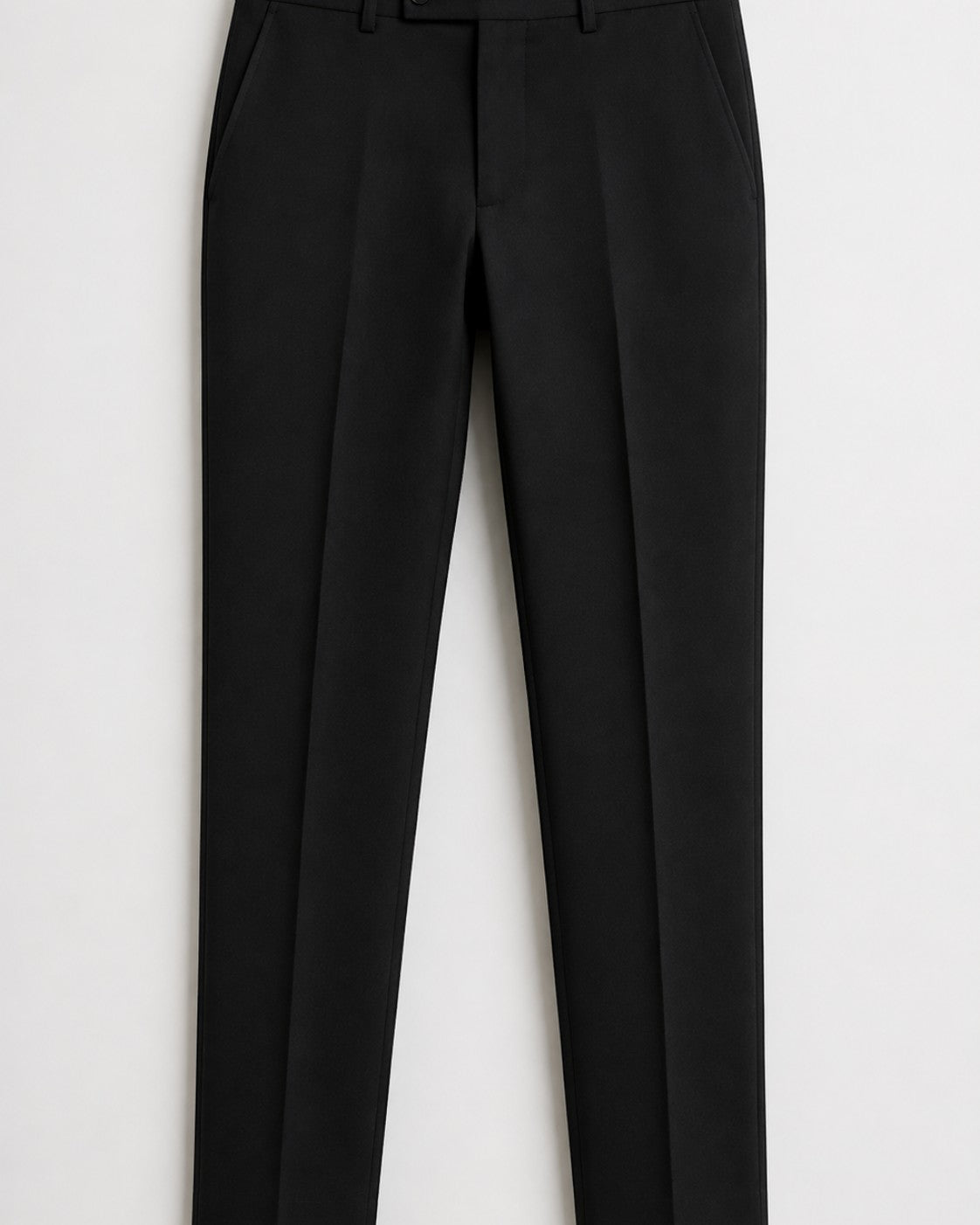 Pantalones de vestir negros Mildnight Milano de The Picks Club con corte sastre y pliegue frontal definido